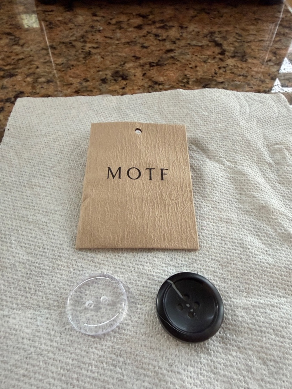 MOTF Clear and Black Replacement Button Pair